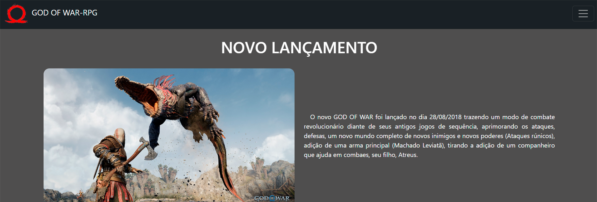 Projeto: God Of War